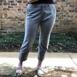 Gray ankle pants